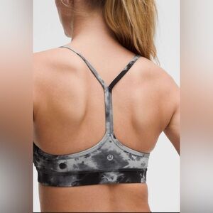 LuluLemon Athletica Razorback Navy Blue Women's Tie Dye Strappy Sports Bra